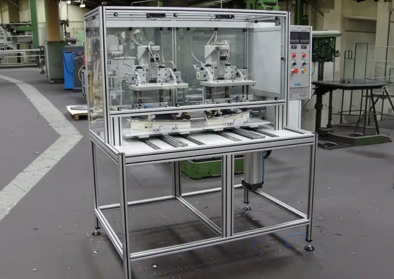 Automated Speaker Grille Assembly & Heat Staking Machine